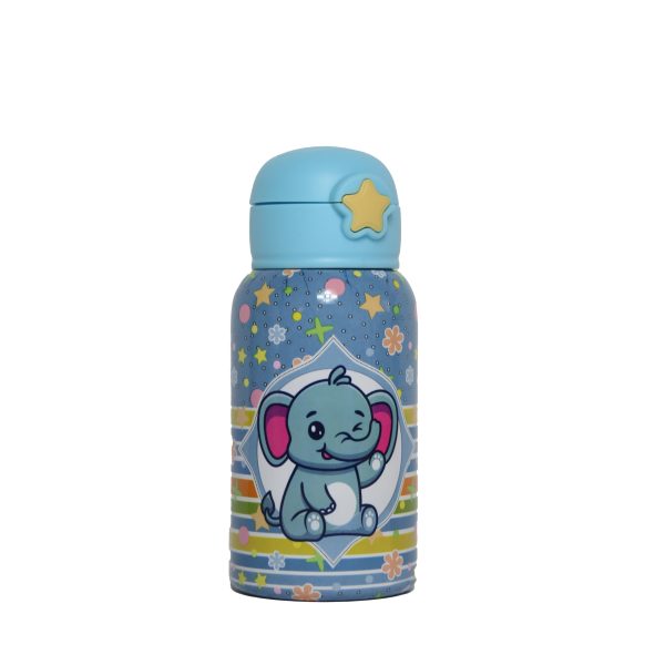 Borraccia termica Mypiki Happy Baby elefantino 500 ml con cannuccia