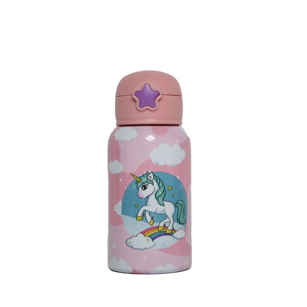 Borraccia termica Mypiki Happy Baby unicorno 500 ml con cannuccia