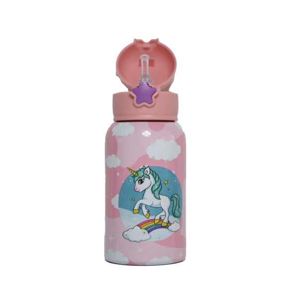 Borraccia termica Mypiki Happy Baby unicorno 500 ml con cannuccia