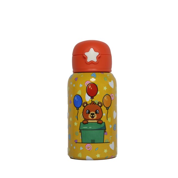 Borraccia termica Mypiki Happy Baby orsetto 500 ml con cannuccia