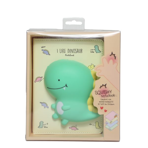 Squishy notebook dinosauro