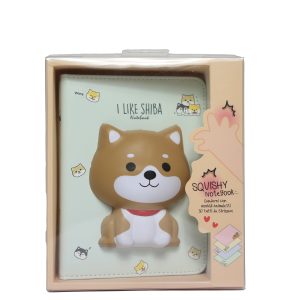 Squishy notebook shiba