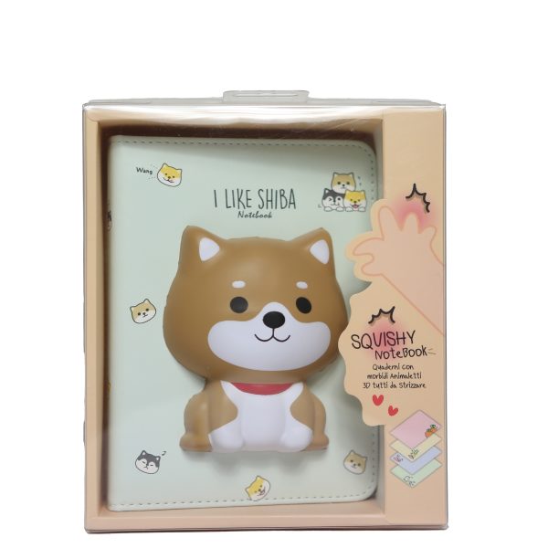 Squishy notebook shiba