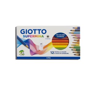 giotto supermina 12 pezzi pastelli a colori di qualità superiore