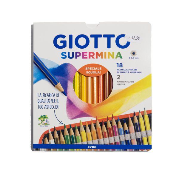 giotto supermina 18pezzi pastelli a colore di qualità superiore scuola speciale