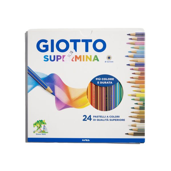 giotto supermina 24 pezzi pastelli a colore di qualità superiore