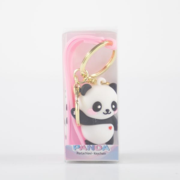 Portachiavi Panda (rosa)